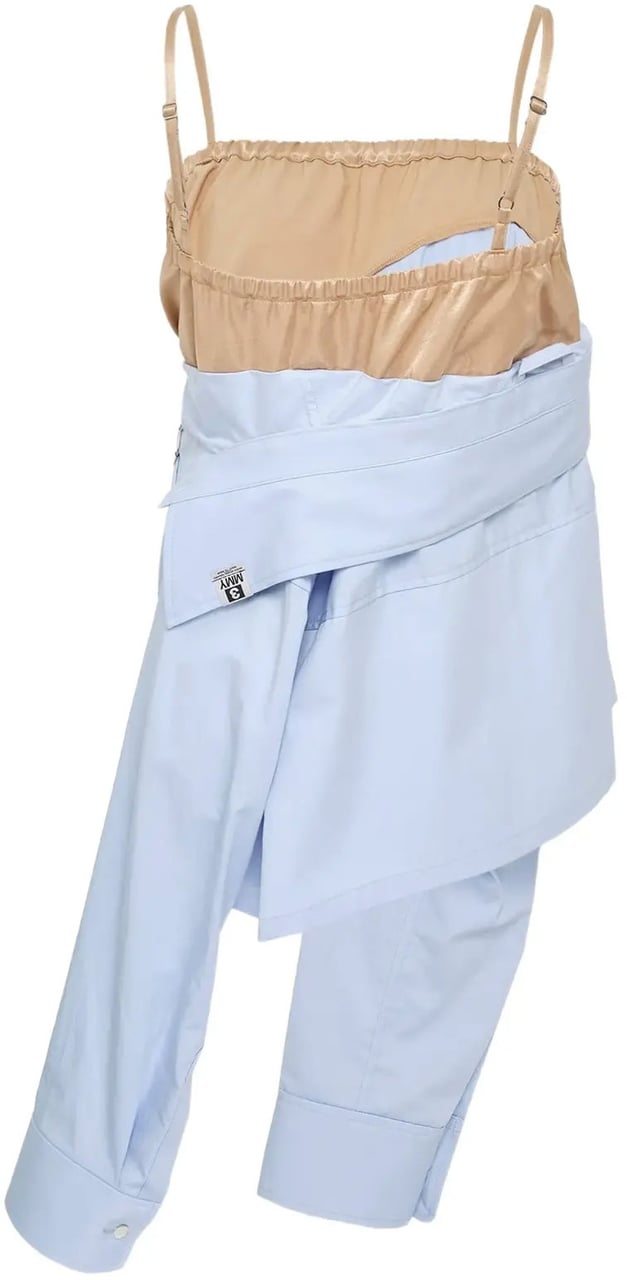 Maison Mihara Yasuhiro Shirts Combined Camisole Blue Blauw