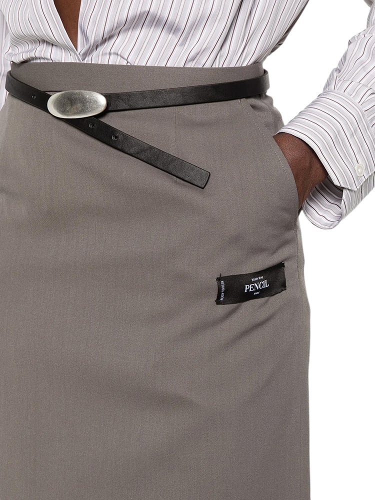 Maison Mihara Yasuhiro Pencil Skirt Gray Grijs