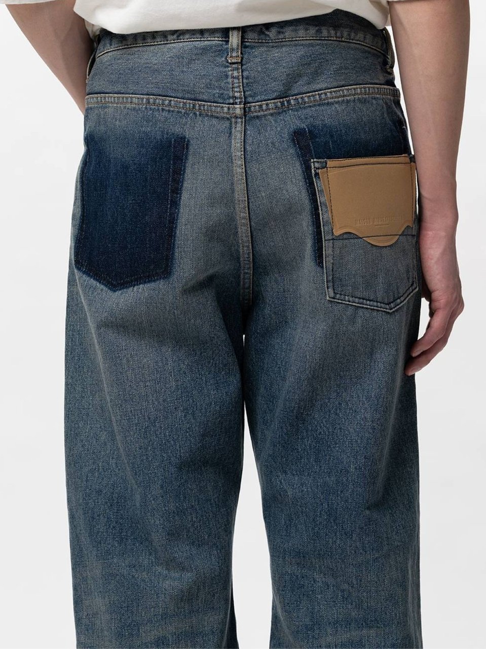 Maison Mihara Yasuhiro Retro-Inspired Flared Jeans Blauw