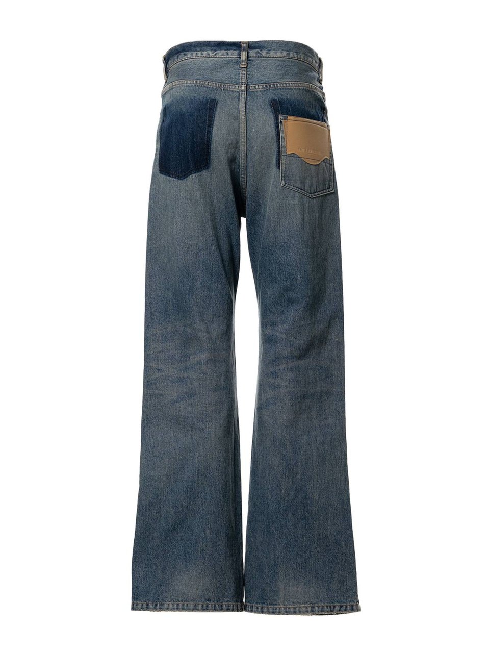 Maison Mihara Yasuhiro Retro-Inspired Flared Jeans Blauw