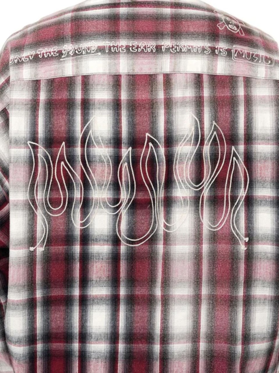Maison Mihara Yasuhiro Classic Plaid Graphic Print Shirt Roze