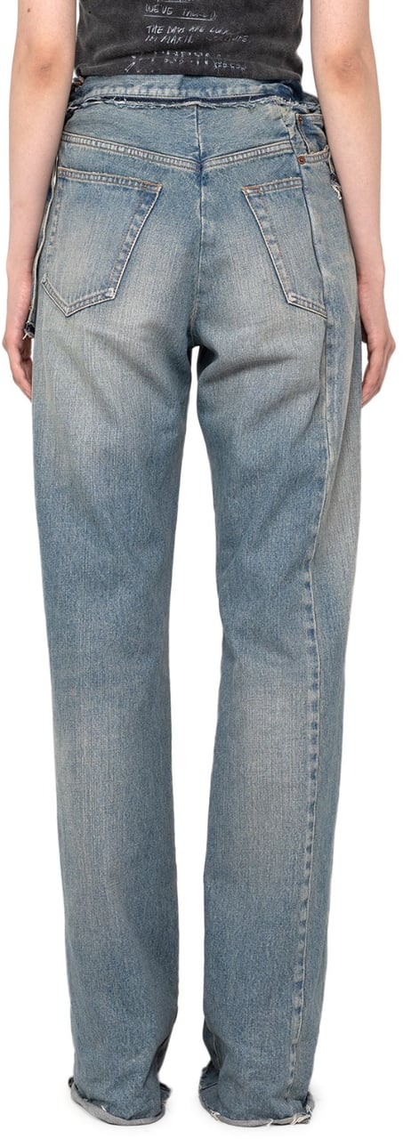 Maison Mihara Yasuhiro Reconstructed Denim Pants Blauw