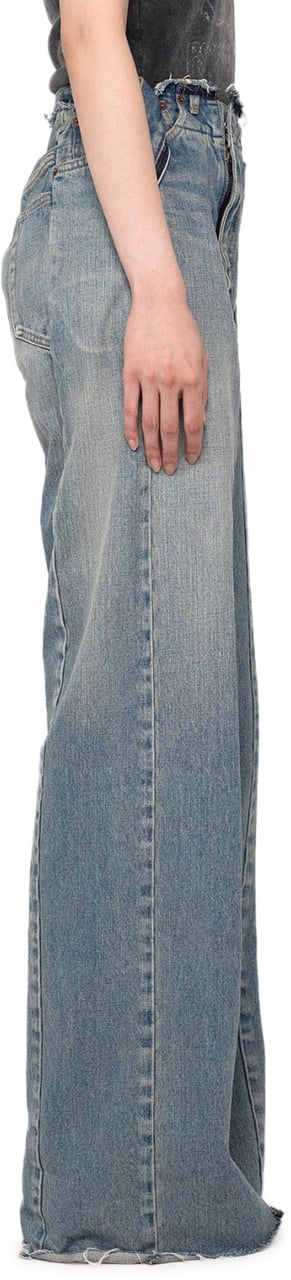 Maison Mihara Yasuhiro Reconstructed Denim Pants Blauw