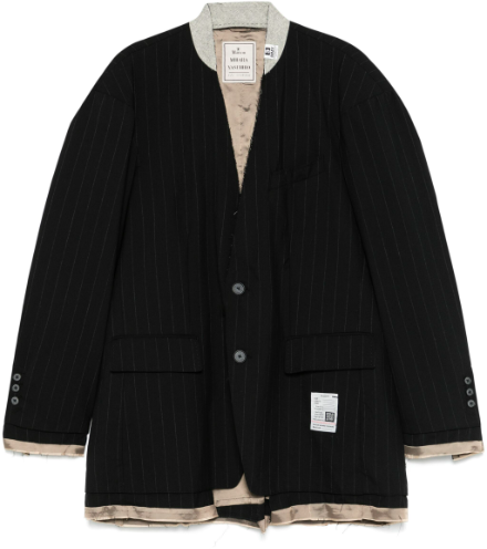 Maison Mihara Yasuhiro Wool Jacket Black Zwart