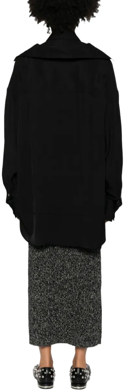 Maison Mihara Yasuhiro Double Layered Shirts Black Zwart