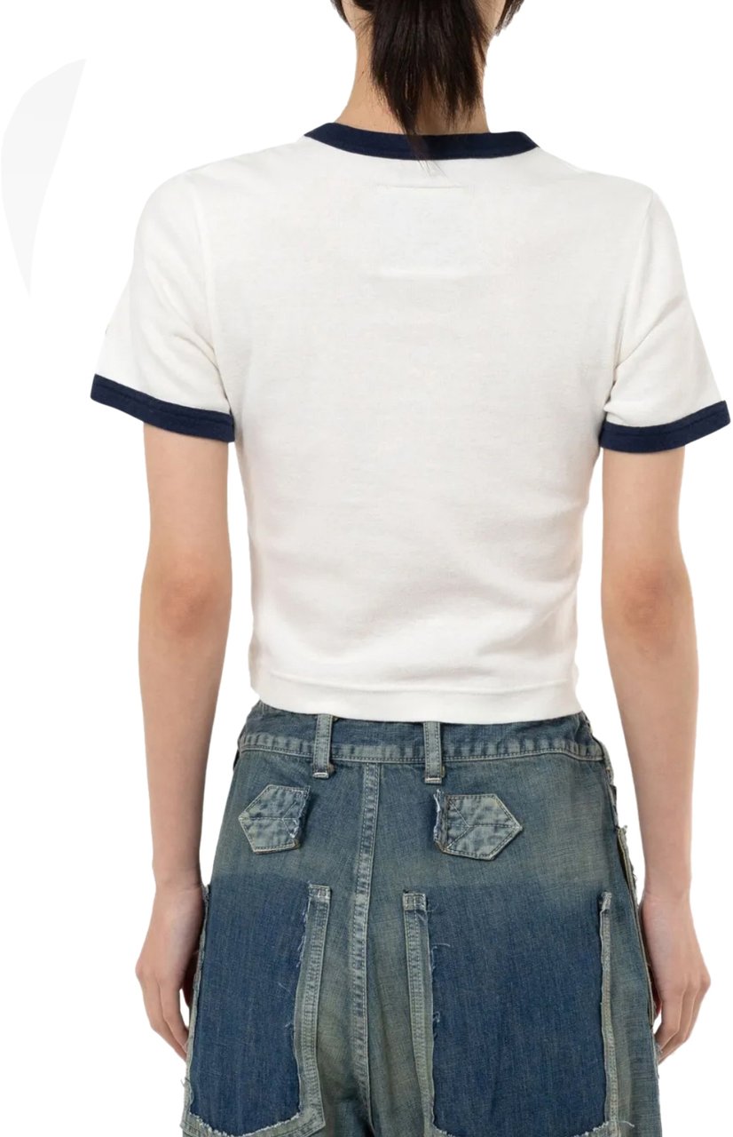 Maison Mihara Yasuhiro Smily Face Printed Mini Tee White Wit