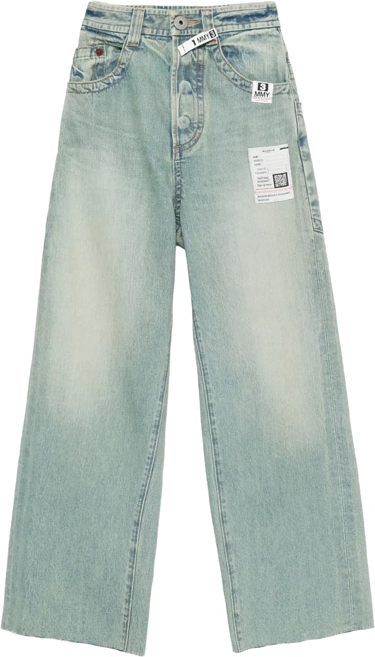 Maison Mihara Yasuhiro Huge Details Denim Pants Indigo Blauw