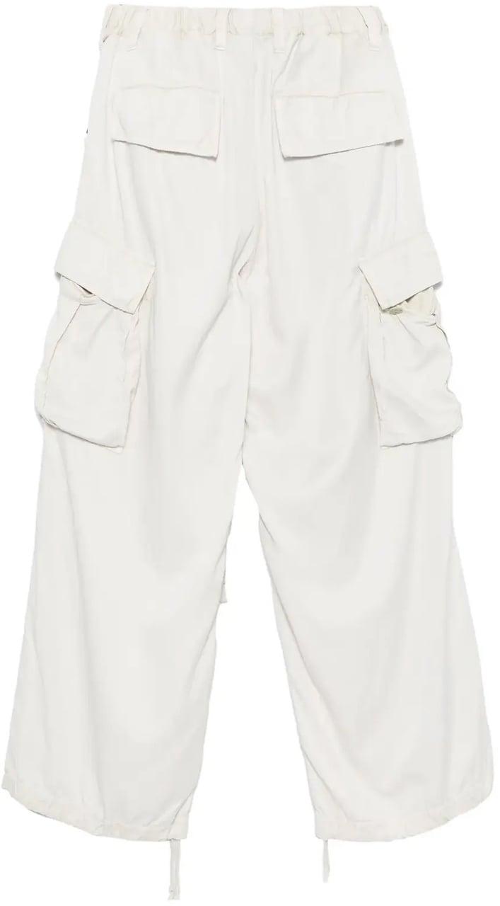 Maison Mihara Yasuhiro R/co Satin Cargo Pants Cream Divers