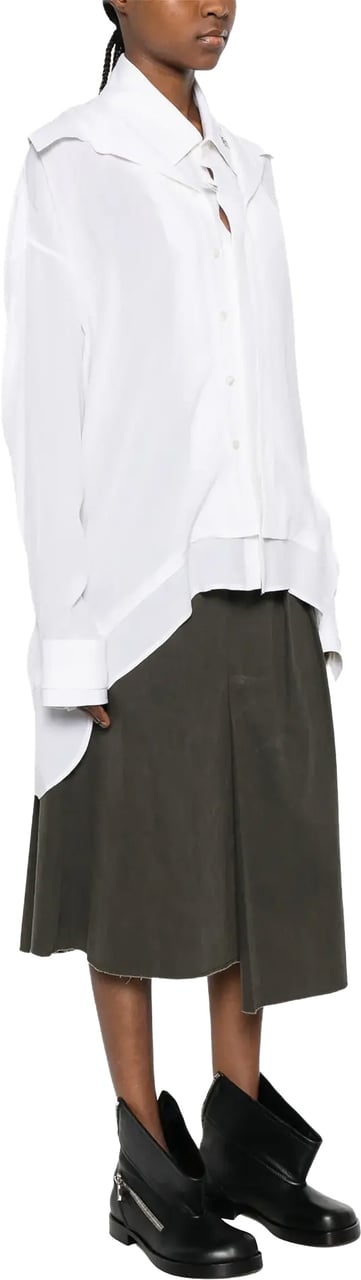 Maison Mihara Yasuhiro Double Layered Shirts White Wit