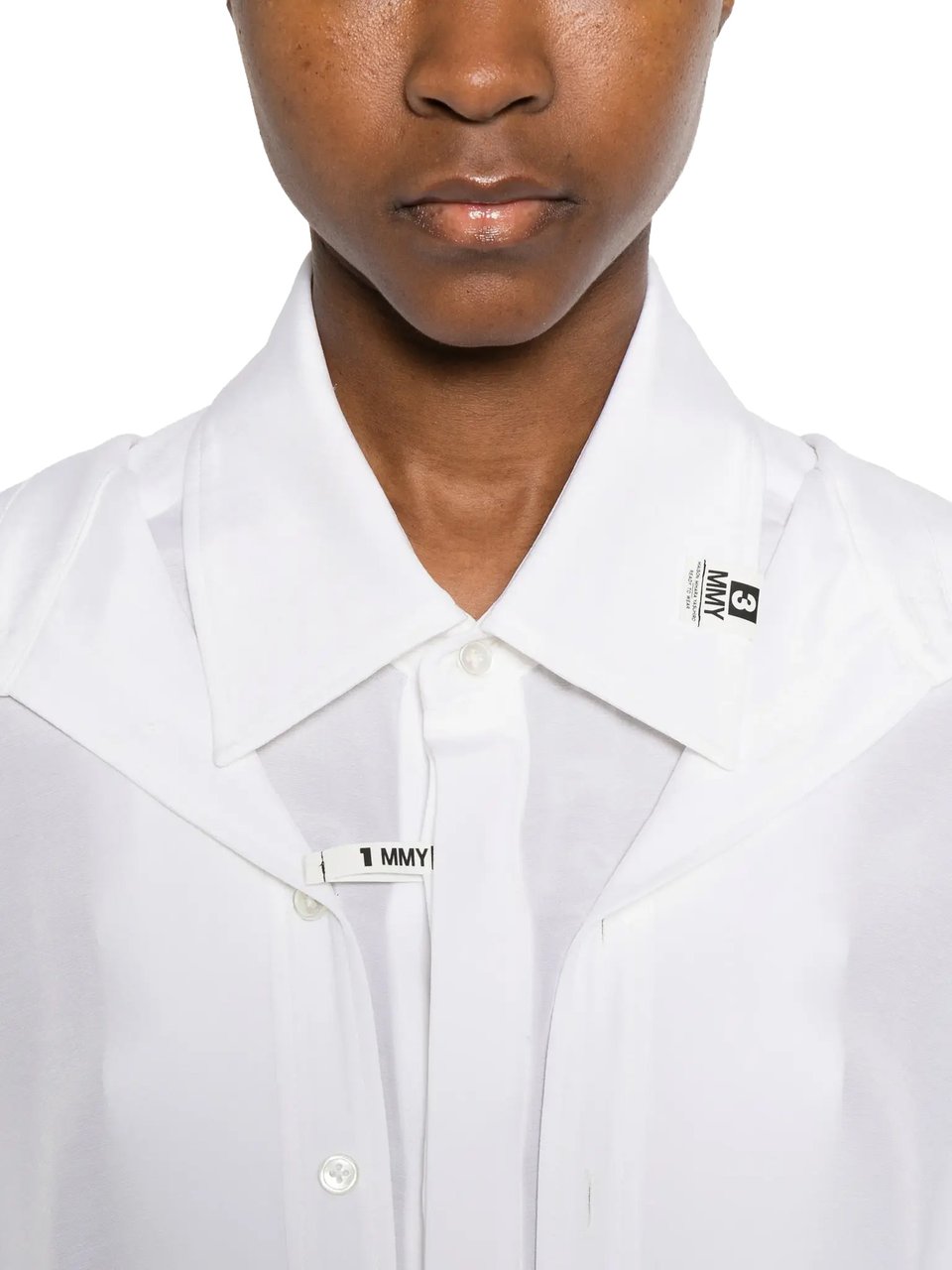 Maison Mihara Yasuhiro Double Layered Shirts White Wit