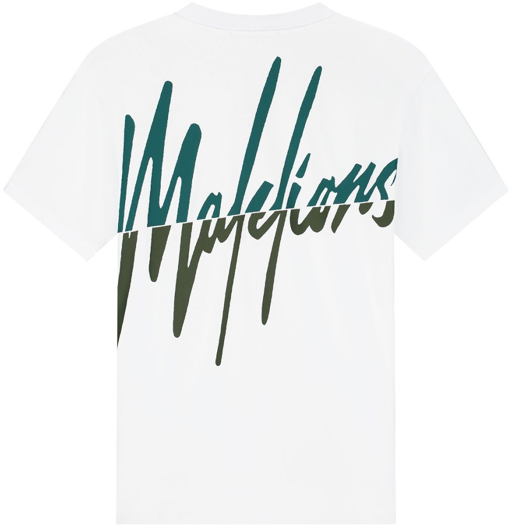 Malelions Malelions Men Split T-Shirt Wit