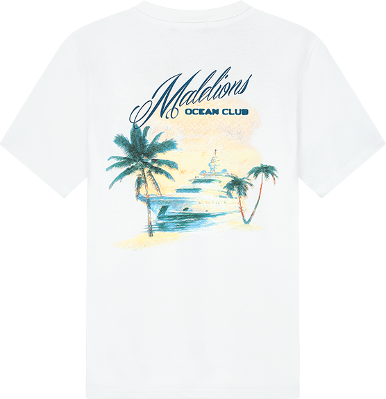 Malelions Malelions Yacht T-Shirt Wit