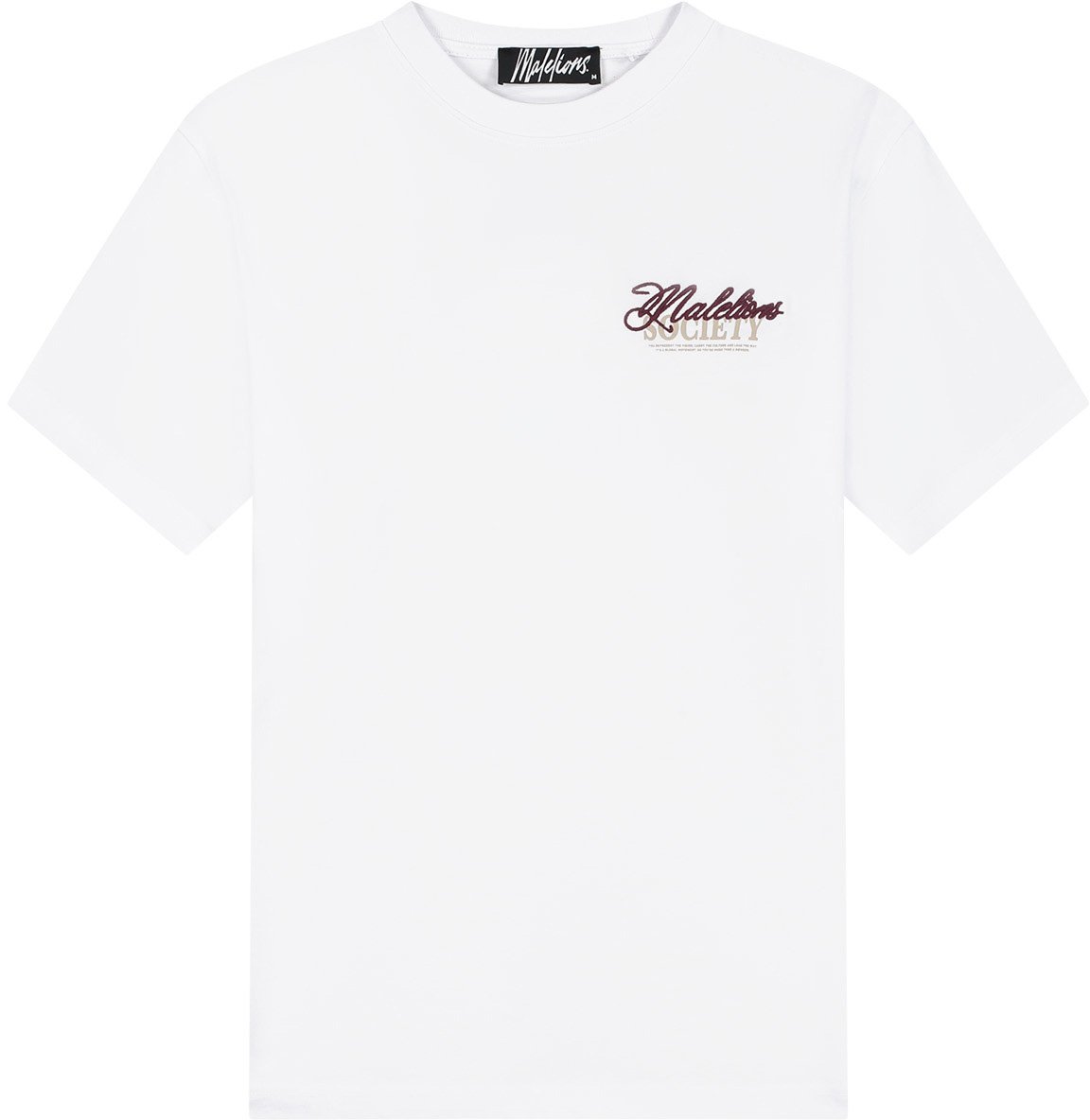Malelions Malelions Men Society T-Shirt Wit