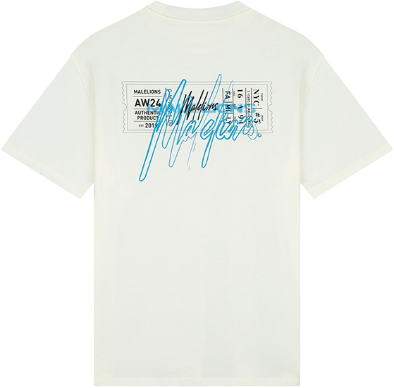 Malelions Malelions Oversized Ticket T-Shirt Beige