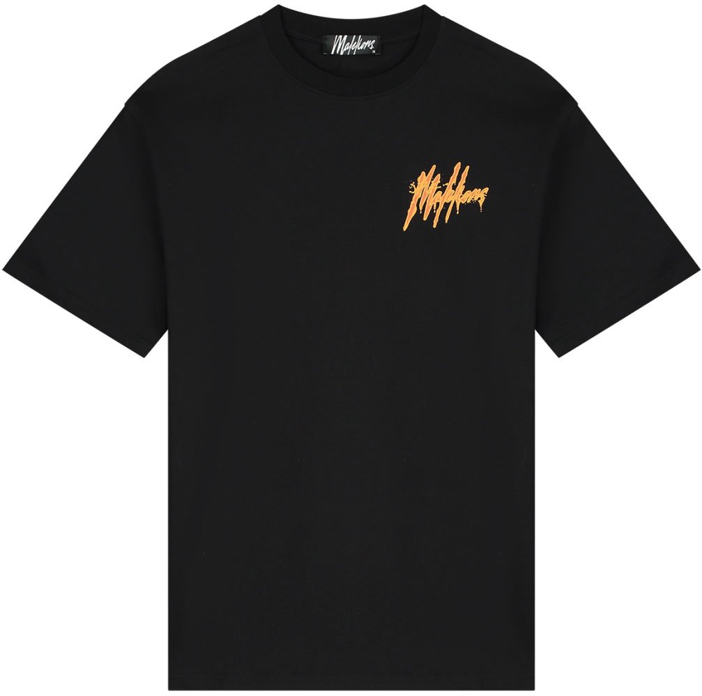 Malelions Malelions Men Signature Drip T-Shirt Zwart