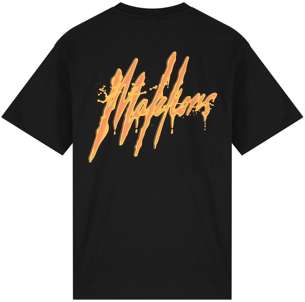 Malelions Malelions Men Signature Drip T-Shirt Zwart