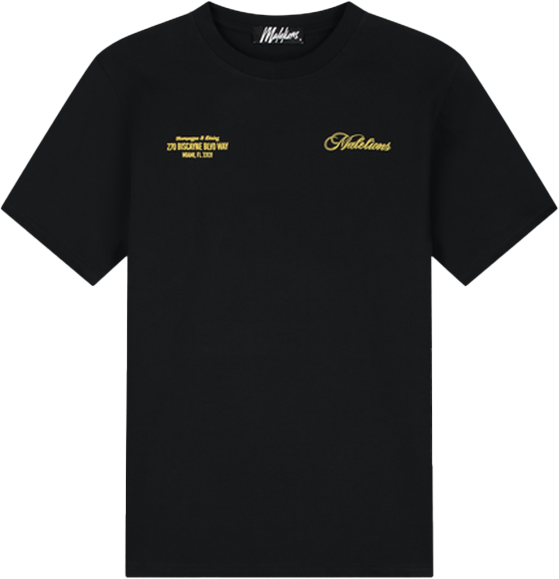 Malelions Malelions Champagne T-Shirt Zwart