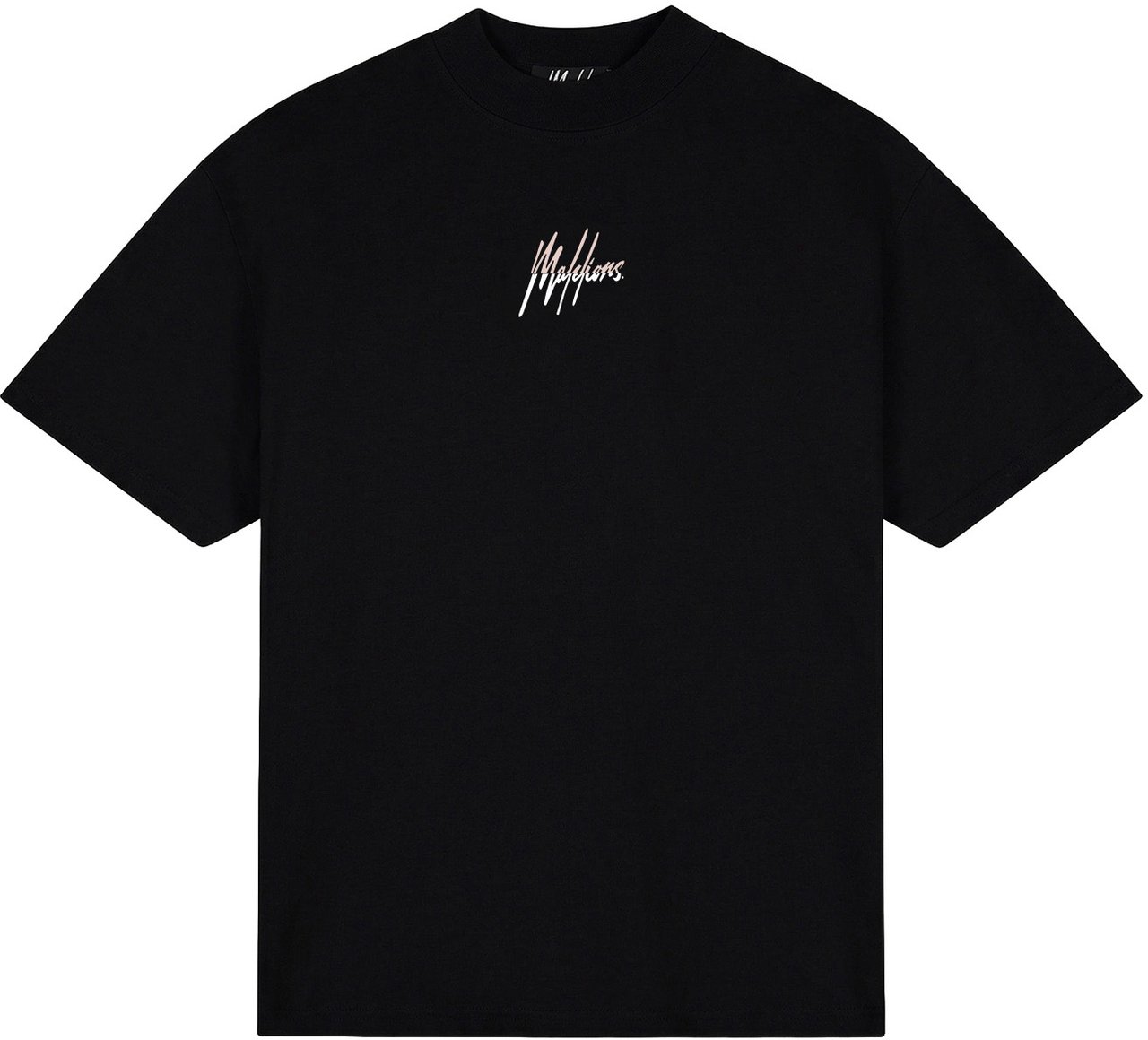 Malelions Malelions Men Oversized Split T-Shirt Zwart