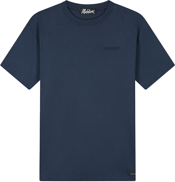 Malelions Malelions relaxed Logo T-Shirt Blauw