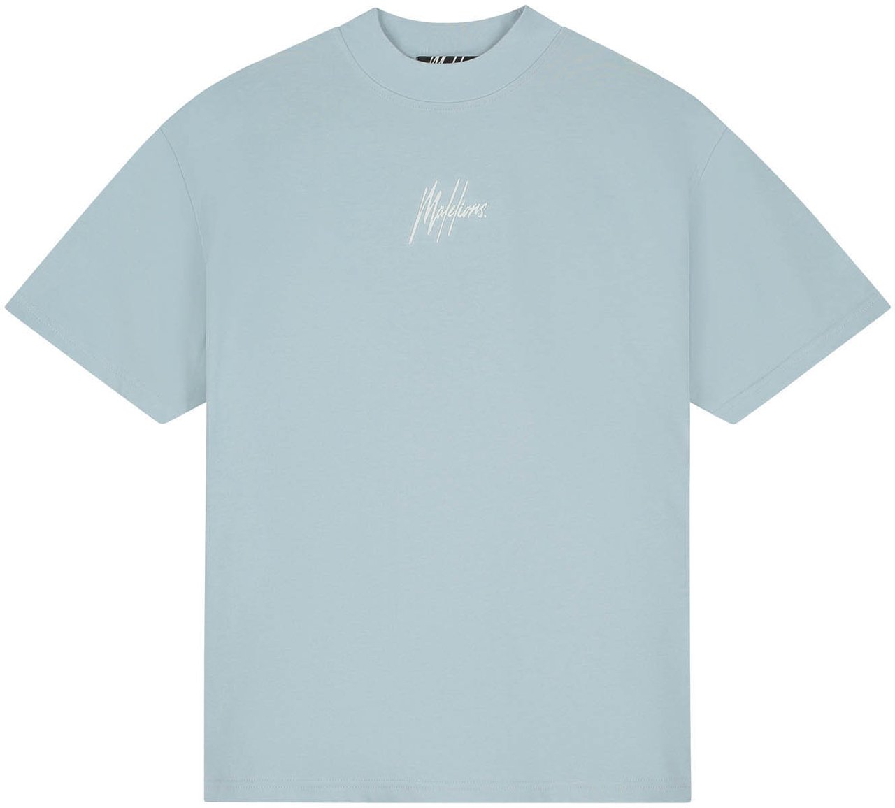 Malelions Malelions Men Oversized Striped Signature T-Shirt Grijs