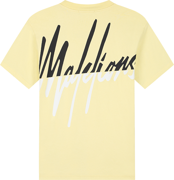 Malelions Malelions Split T-Shirt Geel