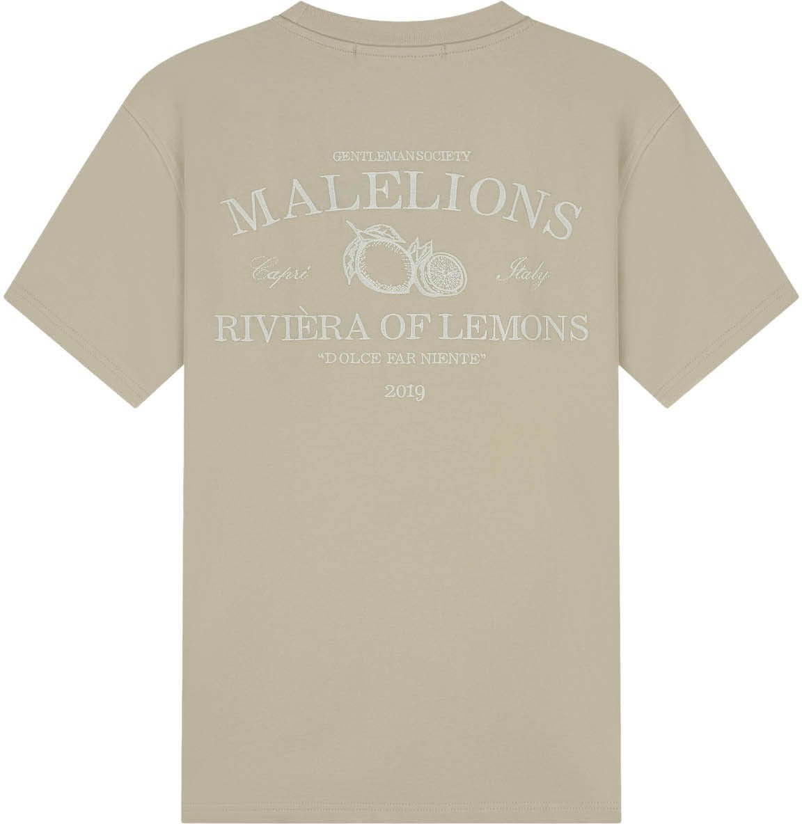 Malelions Men Riviera T-Shirt Taupe