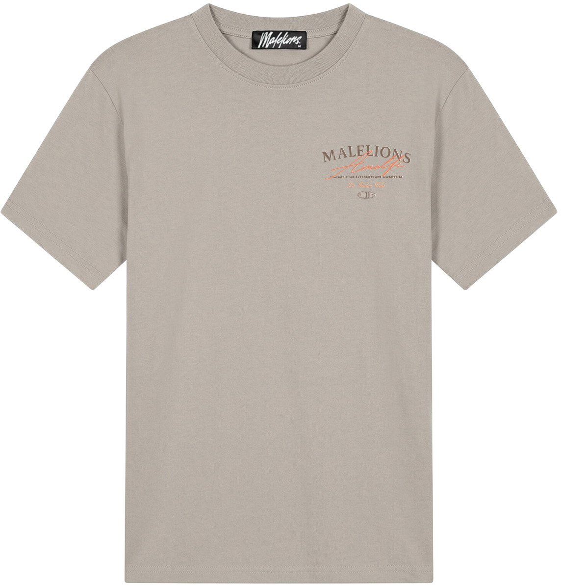 Malelions Men Dolce Vita T-Shirt Taupe