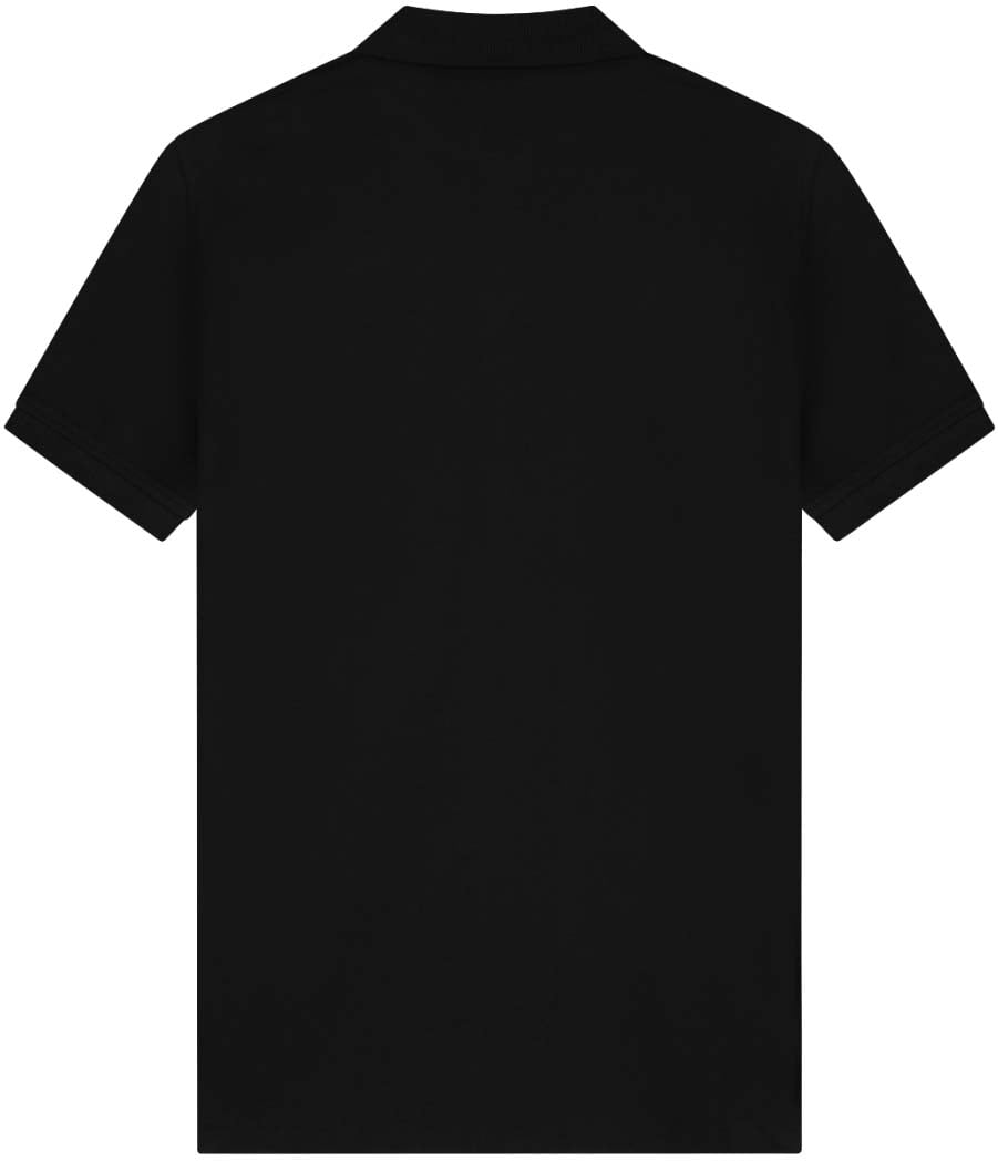 Malelions Malelions Men Zip Polo Zwart