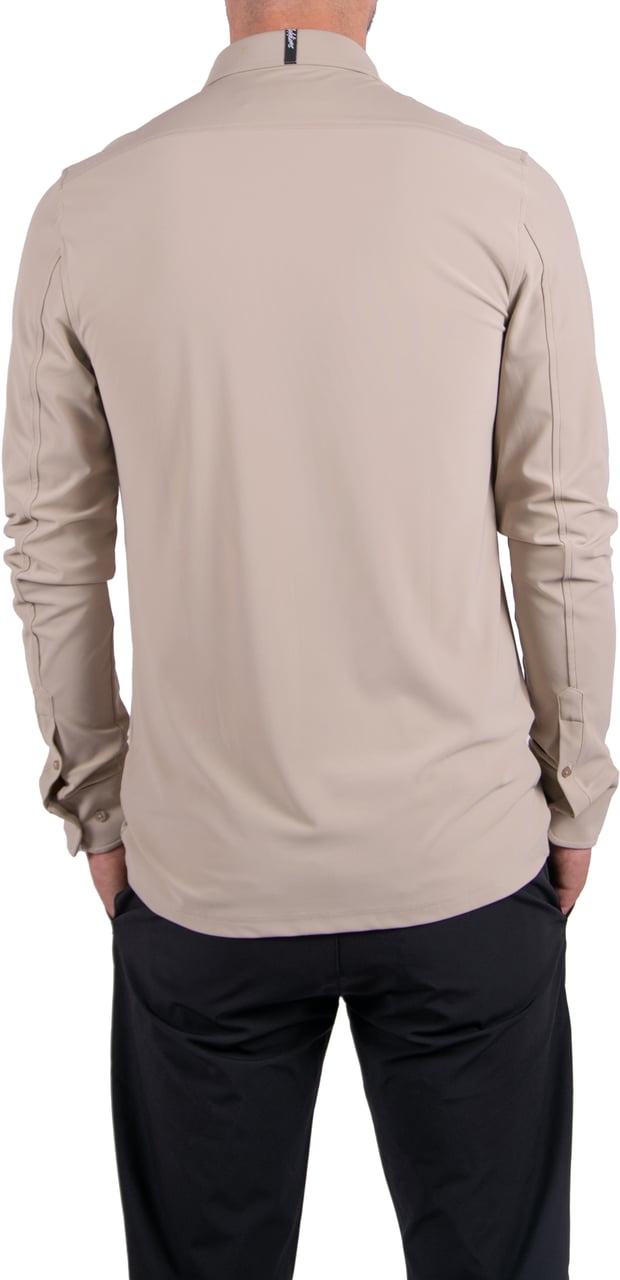 Malelions Malelions Stretch Shirt Slim Fit Beige