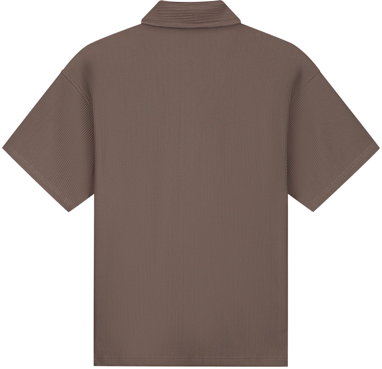 Malelions  Ribbed Camp Collar Shirt MMB30026029 Brown 50001 Bruin