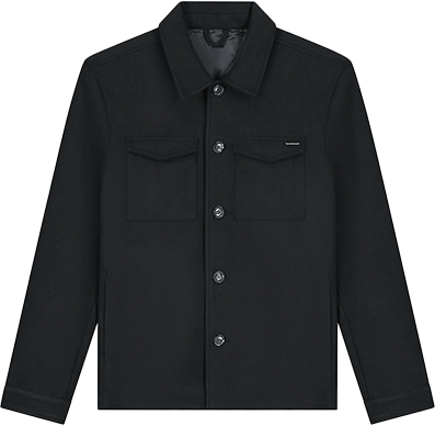 Malelions Malelions Wool Shacket Zwart