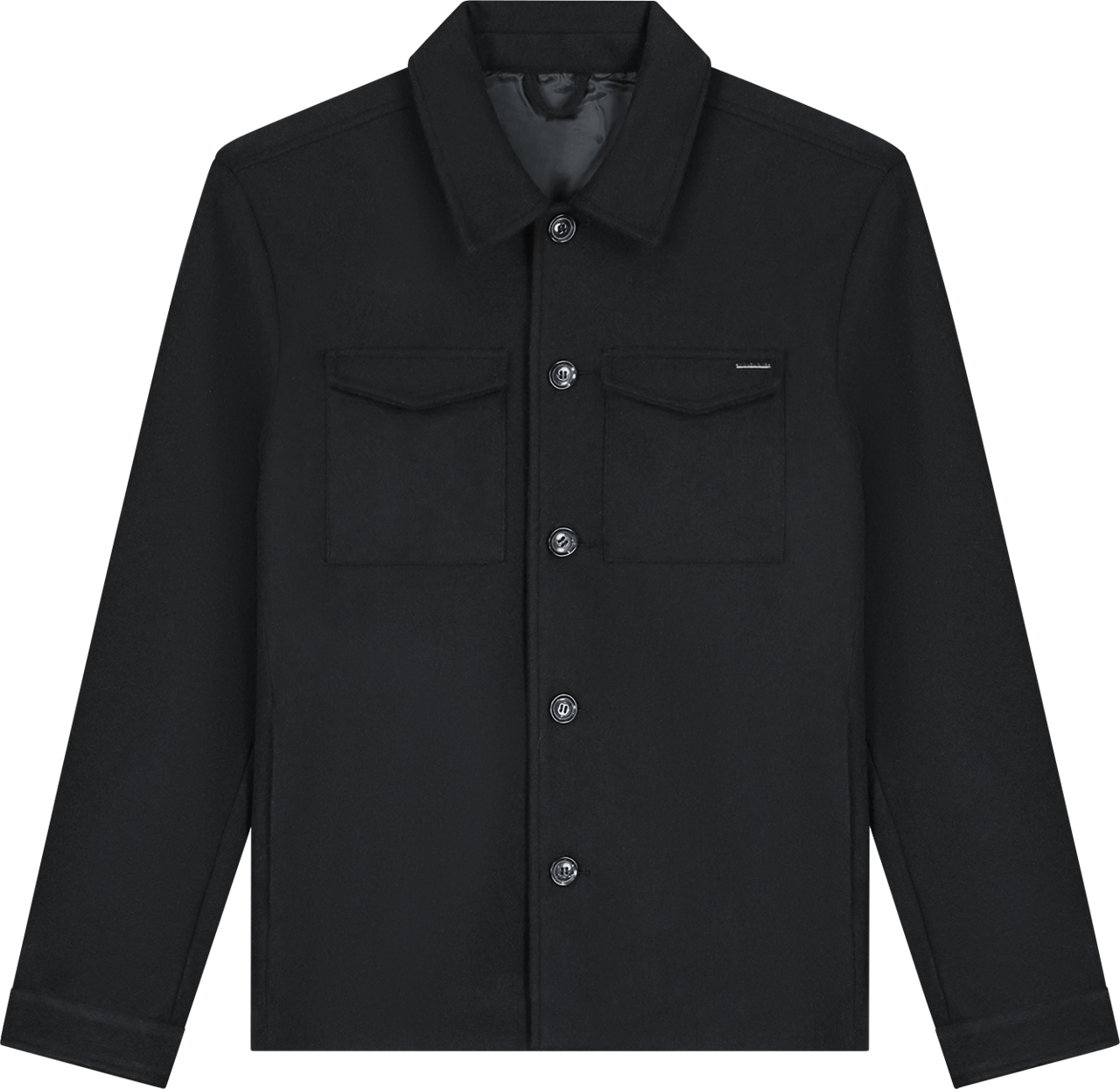 Malelions Malelions Men Wool Shacket Zwart