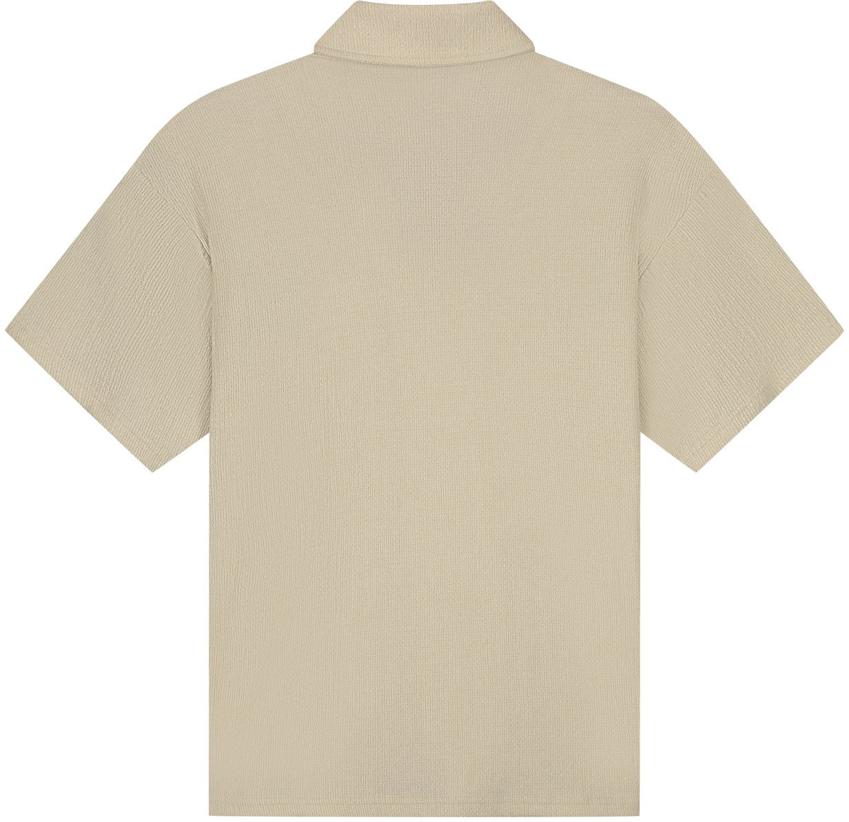 Malelions Men Emblem Seersucker Shirt Taupe