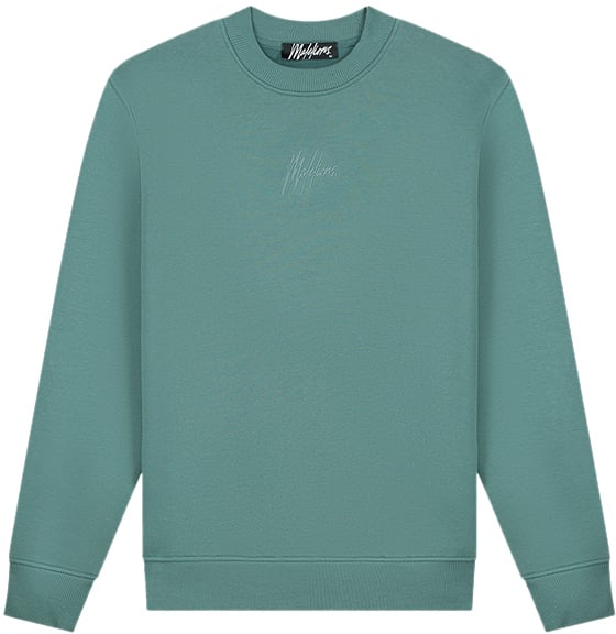 Malelions Striped Signature Sweater Groen