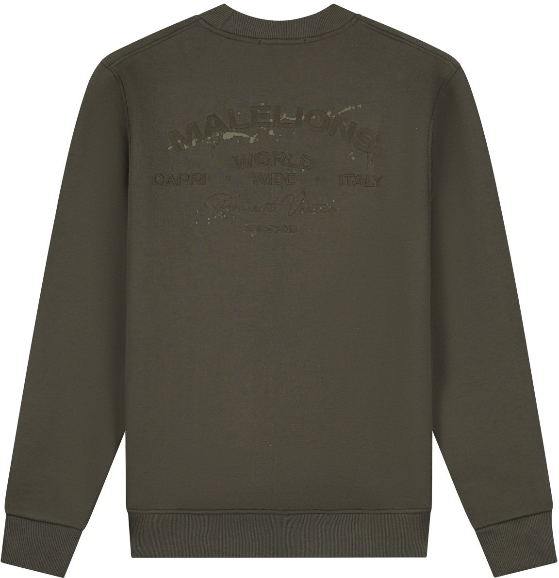 Malelions Men Permanent Vacation Sweater Groen