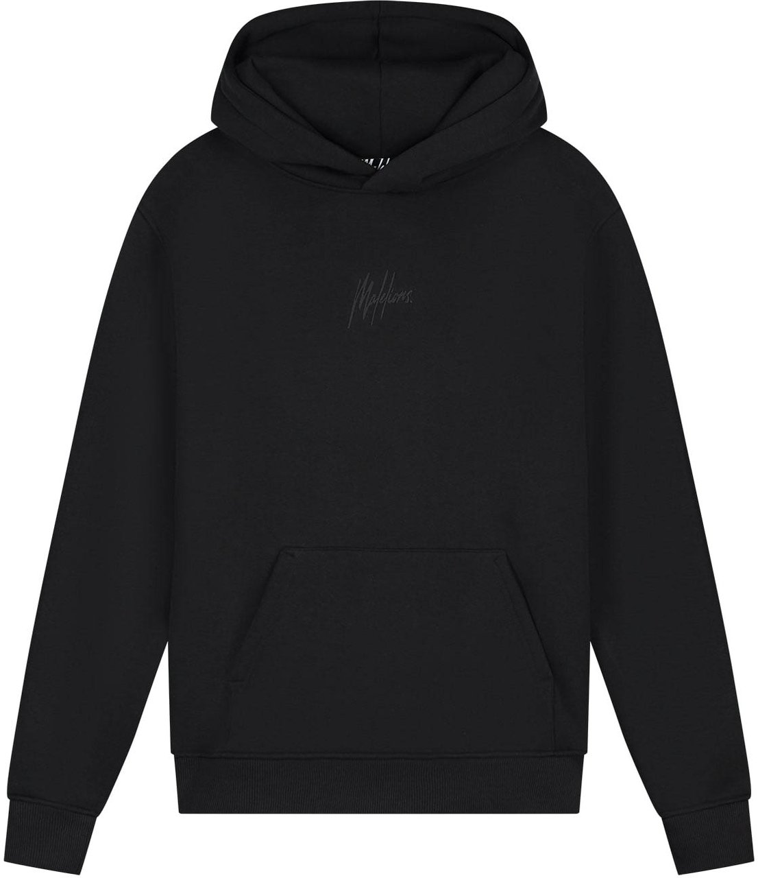 Malelions Men Striped Signature Hoodie Zwart