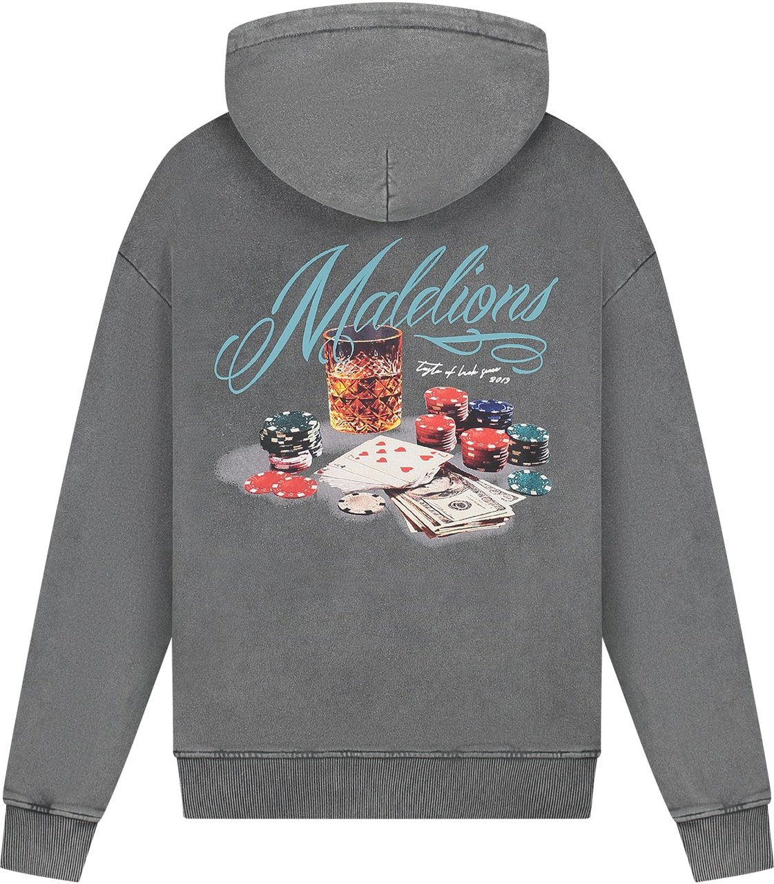 Malelions Malelions Men Playing Cards Hoodie Grijs