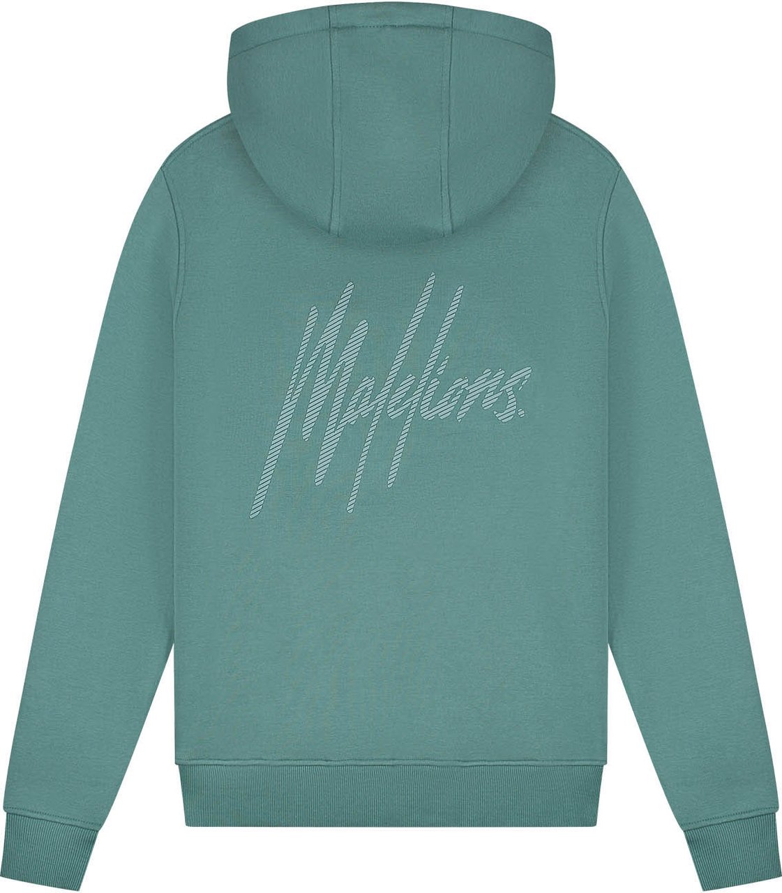 Malelions Malelions Men Striped Signature Hoodie Groen
