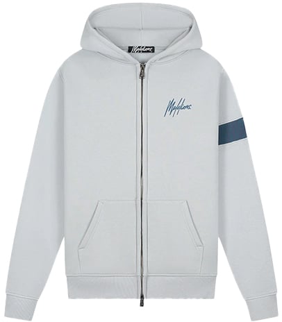 Malelions Malelions Captain Zip Hoodie Grijs
