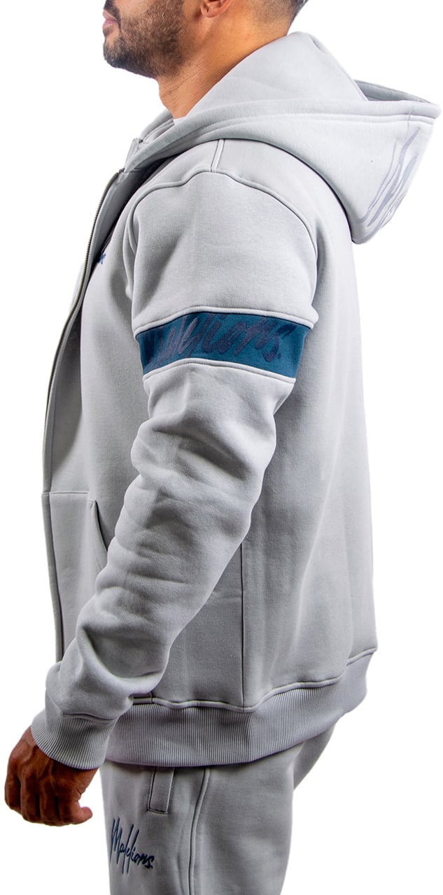 Malelions Malelions Captain Zip Hoodie Grijs