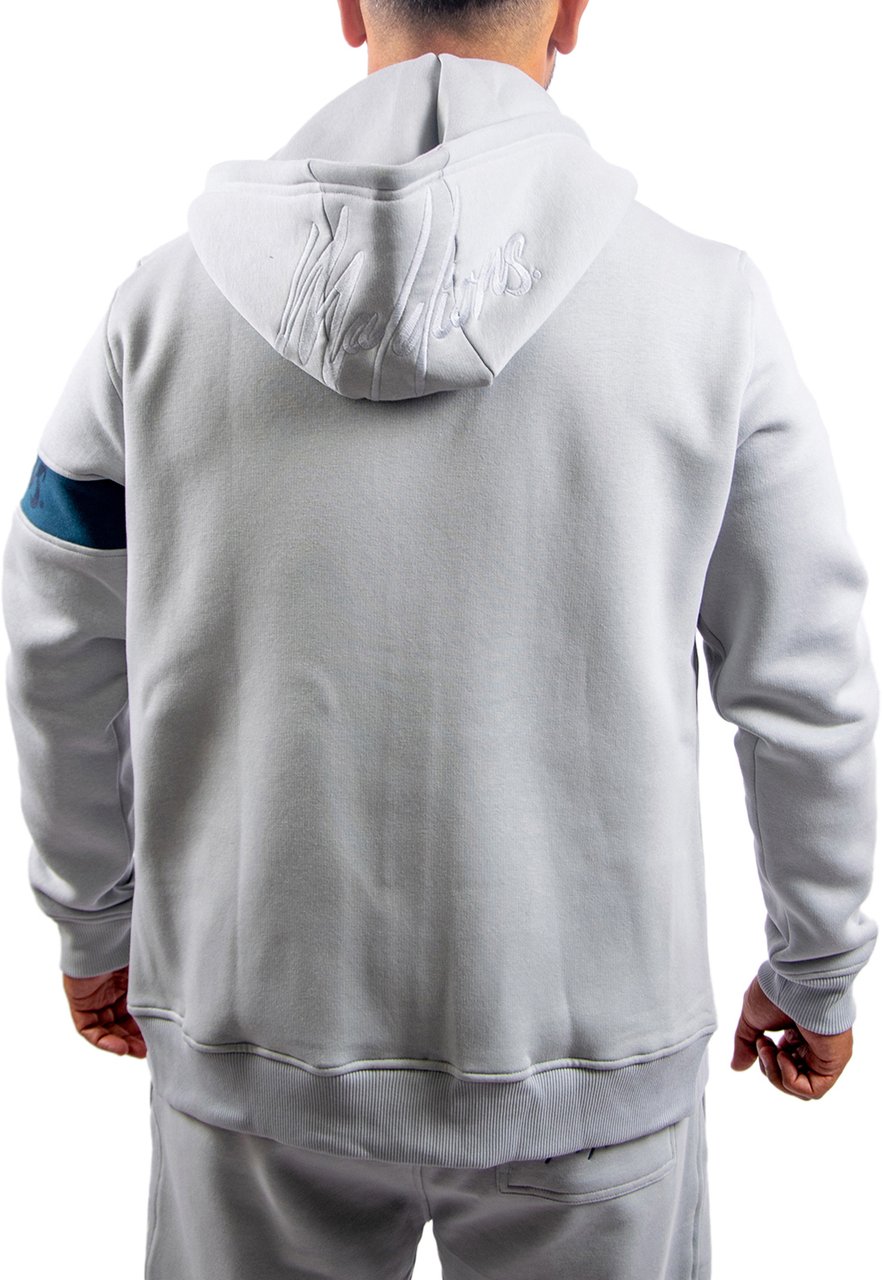 Malelions Malelions Captain Zip Hoodie Grijs