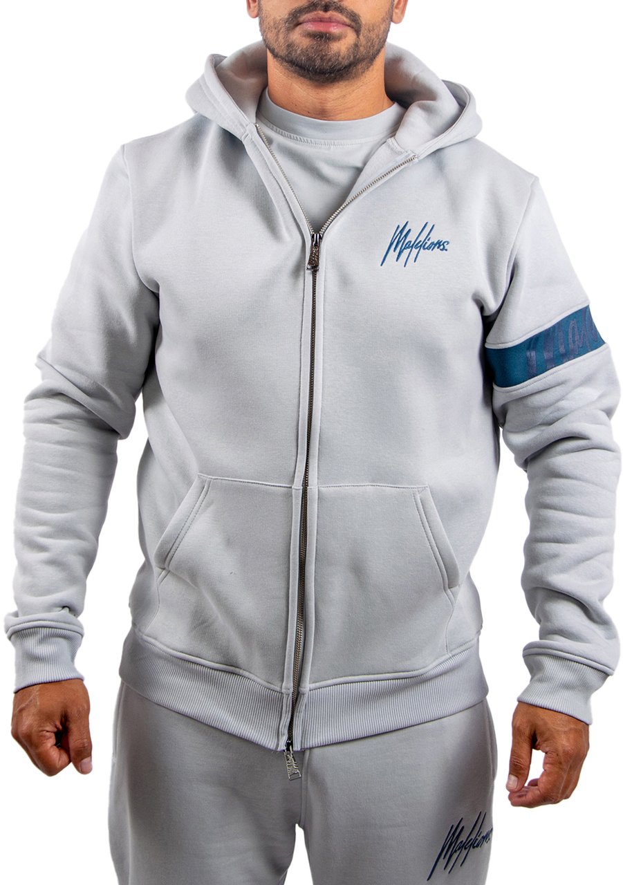 Malelions Malelions Captain Zip Hoodie Grijs