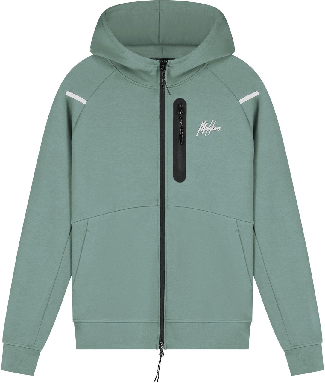 Malelions Sport Counter Zip Hoodie Groen
