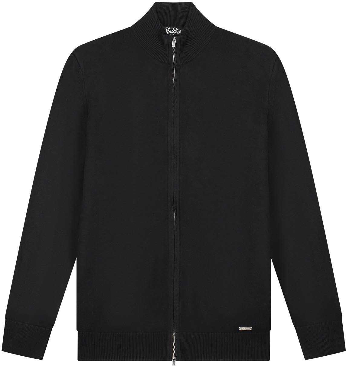 Malelions Malelions Men Knitted Zip Cardigan Zwart