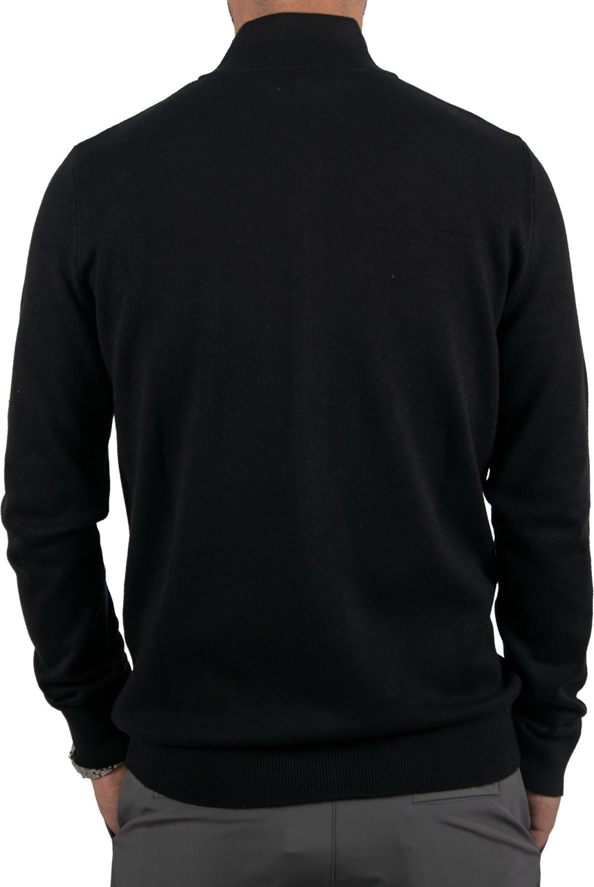 Malelions Malelions Knitted Zip Cardigan Zwart