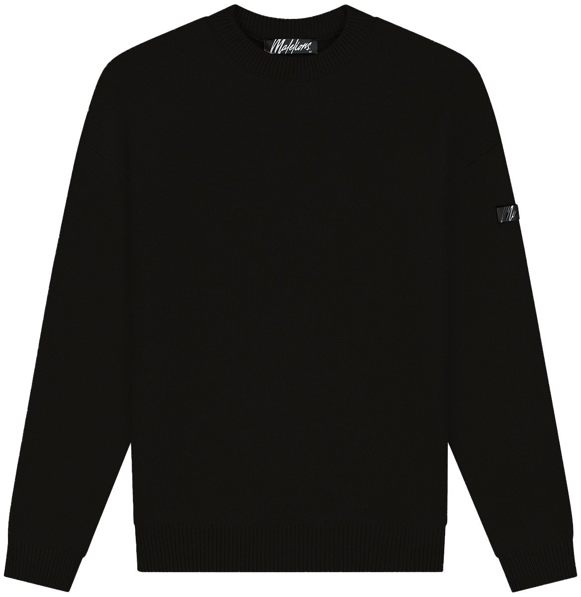 Malelions Malelions Men Oversized Knitted Sweater Zwart