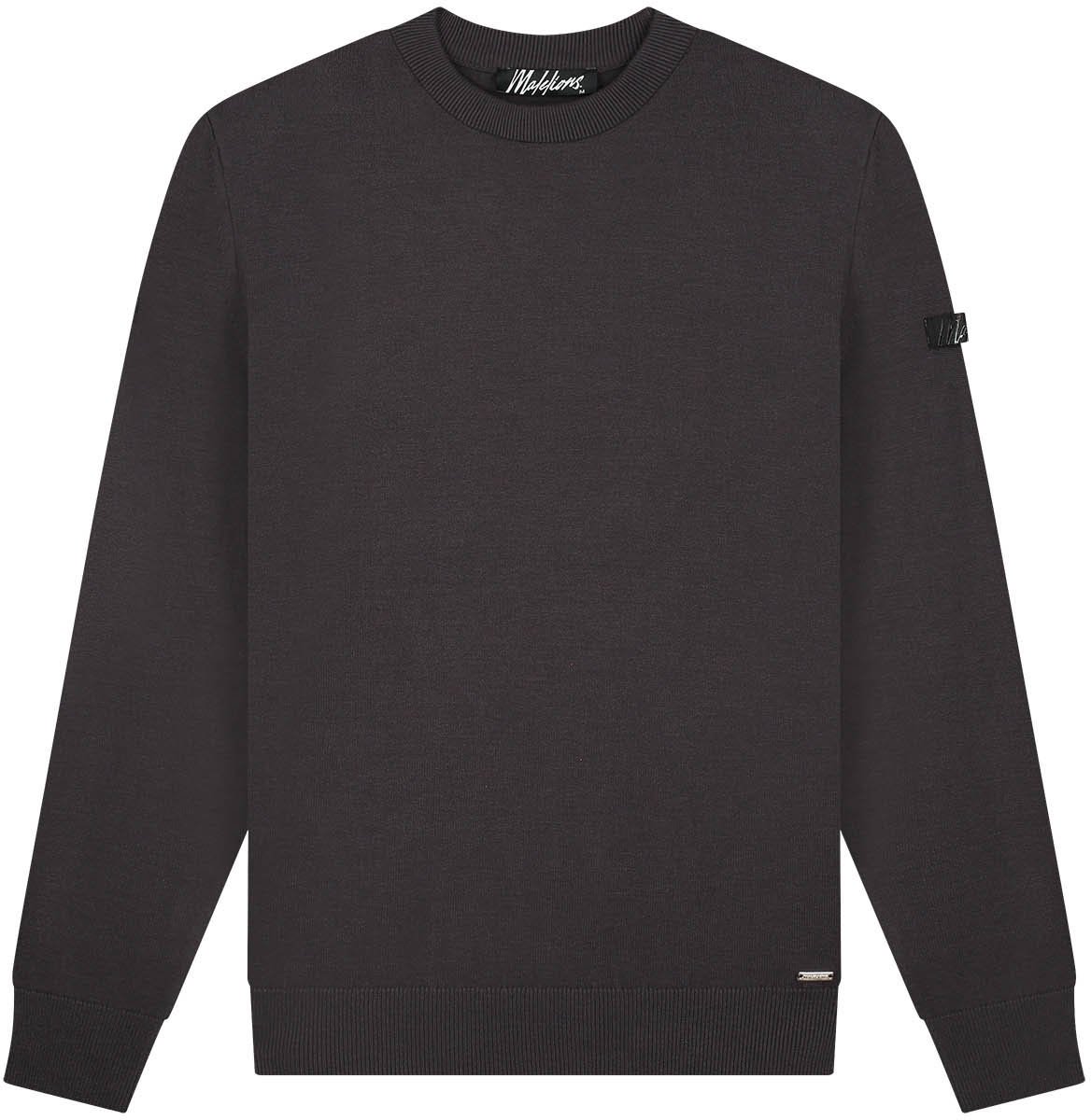 Malelions Malelions Men Knitted Crewneck Bruin