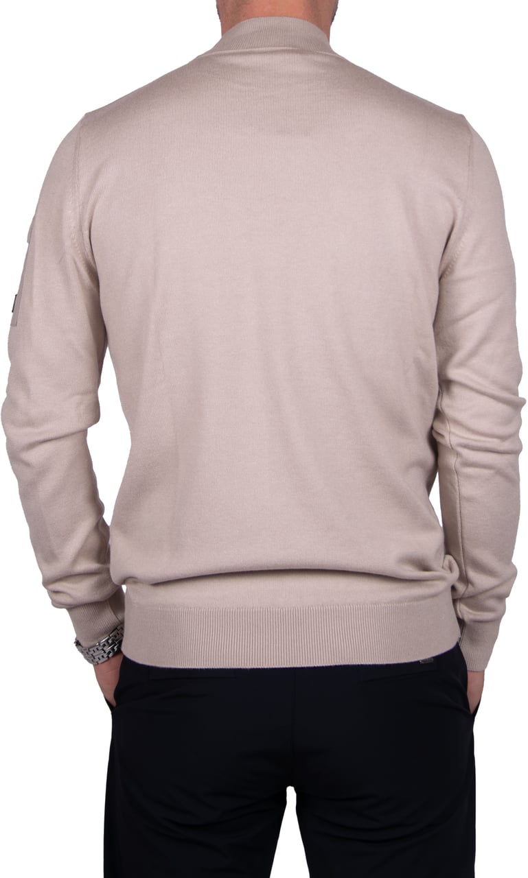 Malelions Malelions Knitted Pocket Mockneck Beige