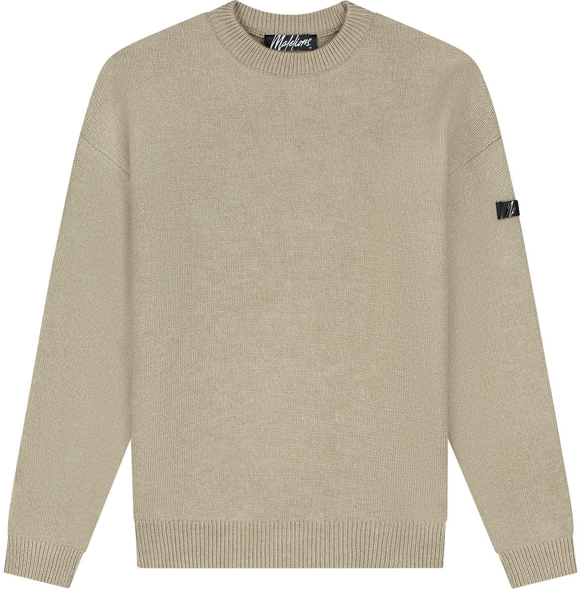 Malelions Malelions Men Oversized Knitted Sweater Beige