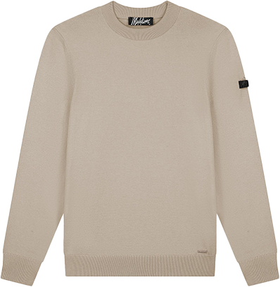Malelions Malelions Knitted Crewneck Beige